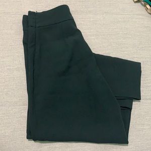 Green wide leg pants
